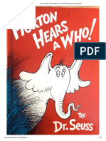 Horton Hears a Who - Dr. Seuss