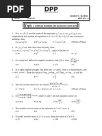 COMPLEX NUMBERS AND QUADRATIC EQUATIONS Q-9