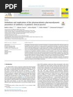 Definitions and implications of the pharmacokinetic-pharmacodynamic parameters of antibiotics in pediatric clinical practice 2023