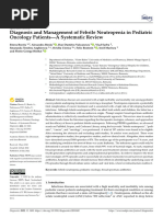 Diagnosis and Management of Febrile Neutropenia in Pediatric Oncology Patients—A Systematic Review 2022