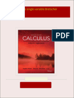 Get Calculus single variable Bretscher free all chapters