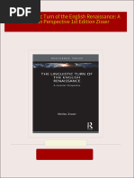 Download Complete The Linguistic Turn of the English Renaissance: A Lacanian Perspective 1st Edition Zisser PDF for All Chapters