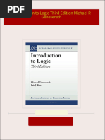 Instant download Introduction to Logic Third Edition Michael R Genesereth pdf all chapter