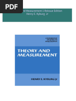 Get Theory and Measurement 1 Reissue Edition Henry E. Kyburg  Jr PDF ebook with Full Chapters Now