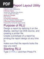 RLU Report Layout Utility