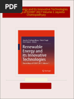 Renewable Energy and its Innovative Technologies Proceedings of ICEMIT 2017 Volume 1 Jayeeta Chattopadhyay all chapter instant download