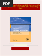 Instant ebooks textbook Advanced Computer Architecture 12th Conference ACA 2018 Yingkou China August 10 11 2018 Proceedings Chao Li download all chapters