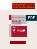 Where can buy Human Computer Interaction INTERACT 2019 17th IFIP TC 13 International Conference Paphos Cyprus September 2 6 2019 Proceedings Part IV David Lamas ebook with cheap price