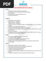 Exam Detailed Analysis NEET 2020