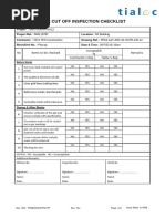 Pile Cut Off Checklist