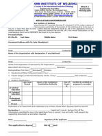 Individual Membership Application Form