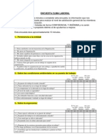 Encuesta Clima Laboral Ong