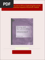 Download Complete Mining and the Law in Africa: Exploring the social and environmental impacts Victoria R. Nalule PDF for All Chapters