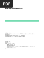 Lib DB operations