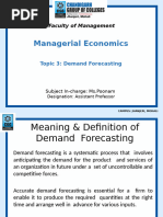 Topic 3 Demand Forecasting