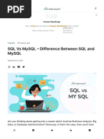 SQL Vs MySQL - Difference Between SQL and MySQL - InterviewBit