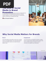 The Role of Social Media in Brand Promotion