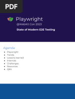 Playwright and the State of Modern E2E Testing