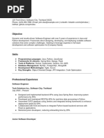 Fake Resume