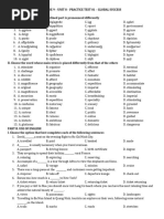 Grade 9 - Unit 8 - Global Success - practice test 1