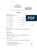 TEST 4 Derivatives