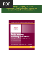 Instant download Rapid Sensory Profiling Techniques Applications in New Product Development and Consumer Research 1st Edition J Delarue pdf all chapter