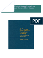 A Primer of Analytic Number Theory From Pythagoras to Riemann Jeffrey Stopple All Chapters Instant Download