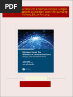 [Ebooks PDF] download Metasurfaces for Wireless Communications Designs and Implementations 1st Edition Yuan Yifei & Huang Yuhong & Luo Fa-Long full chapters