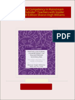 Native Cultural Competency in Mainstream Schooling: "Outsider" Teachers with Insider Knowledge 1st Edition Sharon Vegh Williams 2024 scribd download