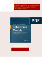 PDF Behavioural Models From Modelling Finite Automata to Analysing Business Processes 1st Edition Matthias Kunze download