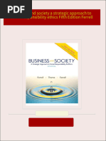 Download Business and society a strategic approach to social responsibility ethics Fifth Edition Ferrell ebook All Chapters PDF