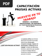 CAPACITACION EN PAUSAS ACTIVAS - EDWIN OLIVEROS