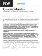 Discursos Autos Deportivos - Documentos de Investigación - gyesco