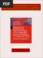 Full Download Mathematical Modelling and Numerical Analysis of Size-Dependent Structural Members in Temperature Fields: Regular and Chaotic Dynamics of Micro/Nano Beams, and Cylindrical Panels Jan Awrejcewicz PDF DOCX