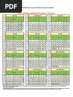 Calendario Epidemiologico 2025