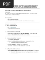 Vnet LAb Guide