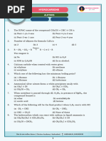 ALKYNES WORK SHEET 3