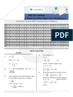 Answer Key - Major Test 6 - 24 April