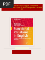 Download Functional Variations in English Theoretical Considerations and Practical Challenges Ram Ashish Giri ebook All Chapters PDF