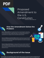 Proposed Amendment to the U.S. Constitution