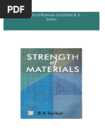 Download Full Strength of Materials 1st Edition B. K. Sarkar PDF All Chapters