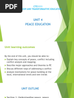 CTE1111 Unit 4 Peace Education 