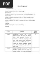 Web Designing Syllabus