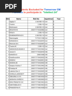 CM function Excluded Students