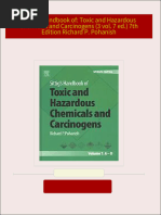 Sittig's Handbook of: Toxic and Hazardous Chemicals and Carcinogens (3 vol. 7 ed.) 7th Edition Richard P. Pohanish 2024 Scribd Download