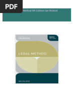 Complete Download Legal Method 9th Edition Ian Mcleod PDF All Chapters