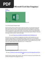 Pengertian Microsoft Excel dan Fungsinya