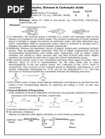 Aldehydes, Ketones & Carboxylic Acids 