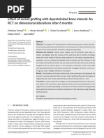 Clinical Oral Implants Res - 2018 - Tomasi - Effect of socket grafting with deproteinized bone mineral  An RCT on