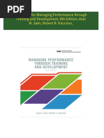 All chapter download Test Bank for Managing Performance through Training and Development, 8th Edition, Alan M. Saks, Robert R. Haccoun,